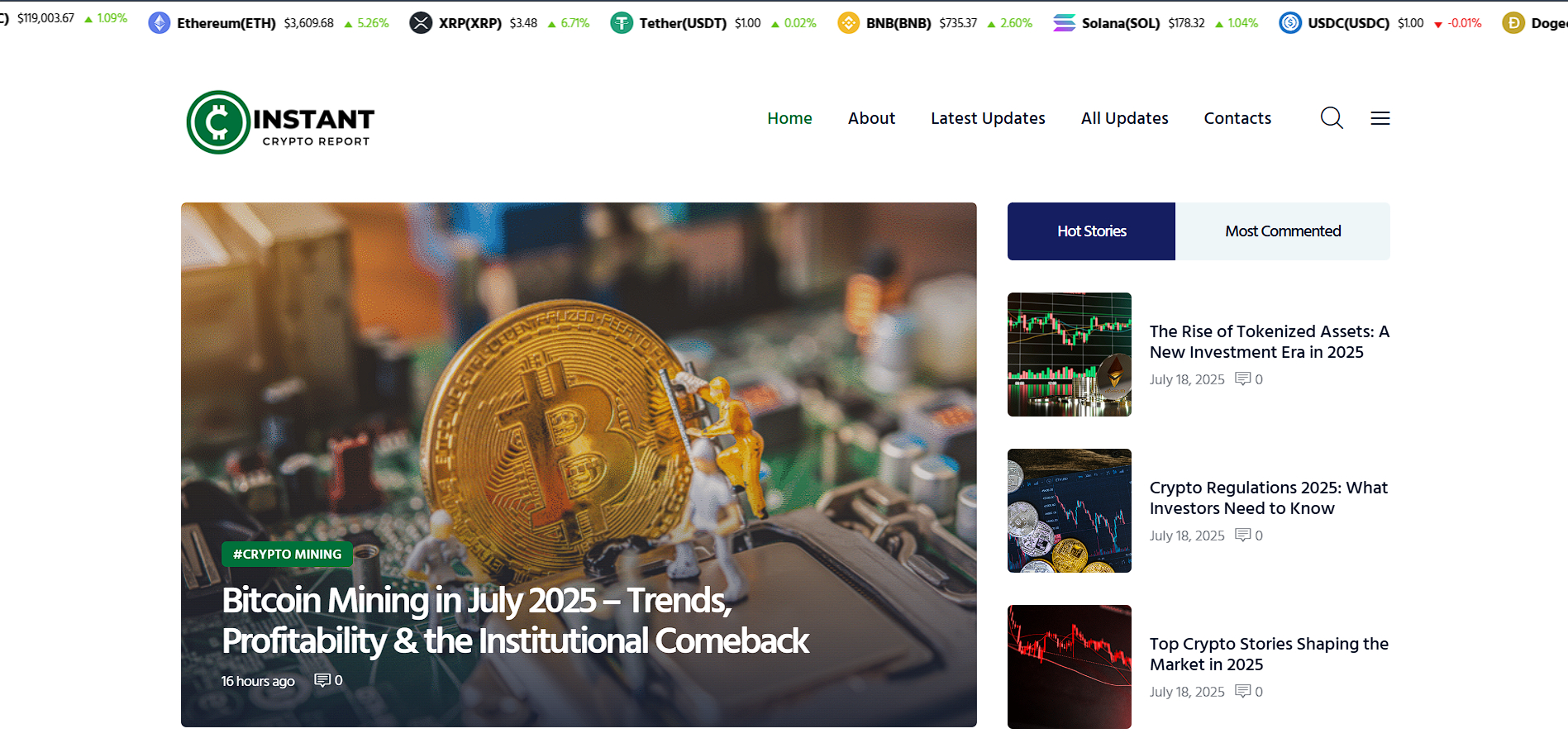 Instant Crypto Report