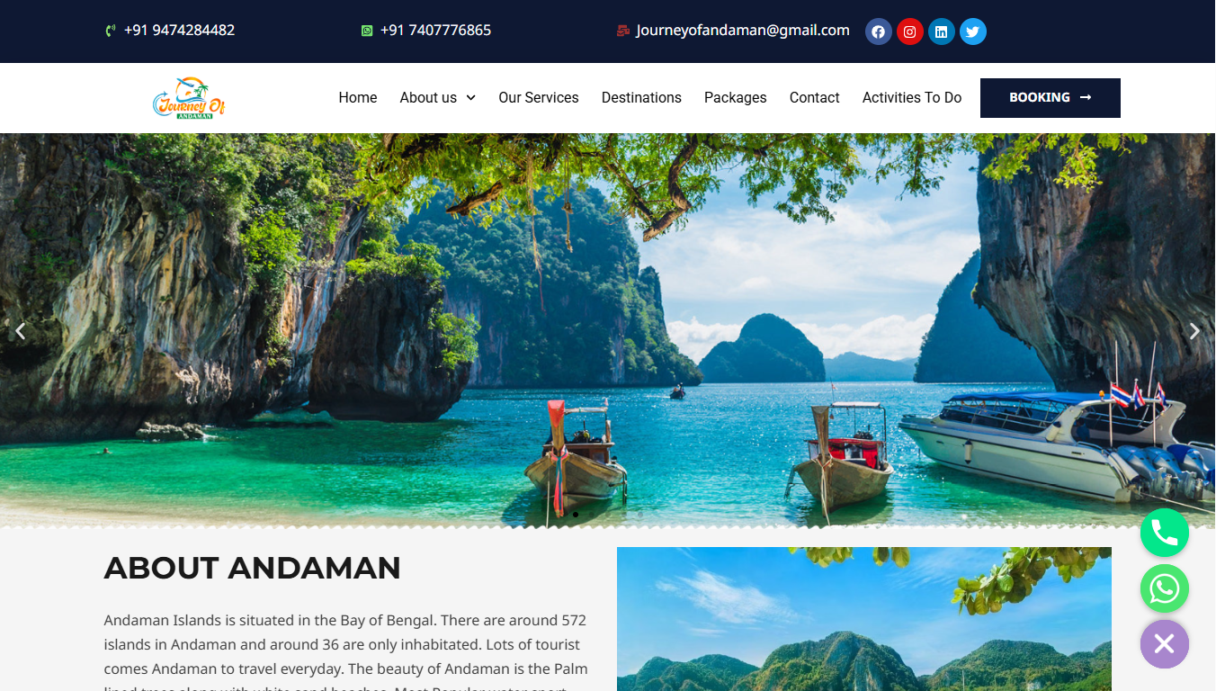 Journey of Andaman